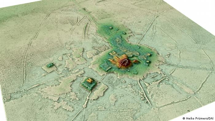Una animación en 3D elaborada con datos del LiDAR muestra el centro urbano de Cotoca.