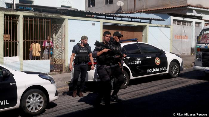 Policías armados en Río de Janeiro. Imagen referencial.