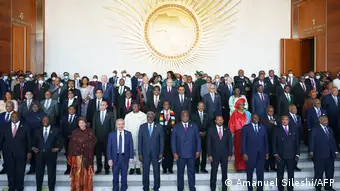 Photo de famille des chefs d'Etat africains en marge de la 35e session ordinaire de l'Union africaine à Addis Abeba (Archives - Addis Abeba, 05.02.2022)