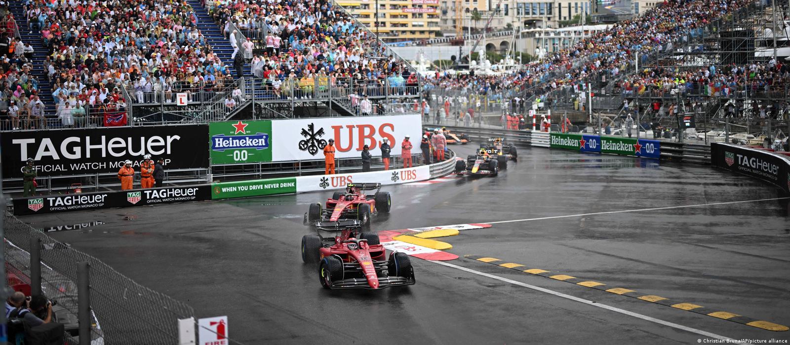Sergio Pérez wins dramatic Monaco Grand Prix after heavy rain causes long  delay