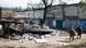 Casas destruídas no Donbass Casas destruídas no Donbass