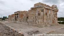The ruins of a Mayan site, called Xiol, are pictured after archaeologists have uncovered an ancient Mayan city filled with palaces, pyramids and plazas on a construction site of what will become an industrial park in Kanasin, near Merida, Mexico May 26, 2022. Picture taken May 26, 2022. REUTERS/Lorenzo Hernandez
