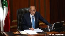 31.5.2022*** Beirut
Lebanon's parliament speaker Nabih Berri presides over the first session of the newly-elected assembly at its headquarters in the capital Beirut on May 31, 2022. (Photo by ANWAR AMRO / AFP)