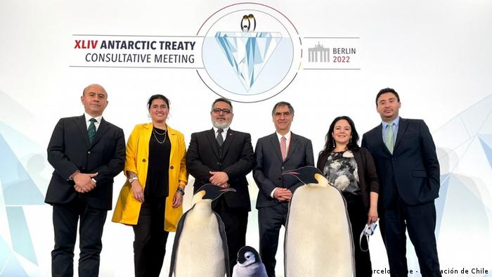Delegación chilena en el encuentro del ATCM en Berlín. (22.05.2022).