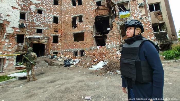Зузана Чапутова під час відвідин Київщини