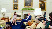 Joe Biden, Präsident der USA, trifft sich mit der neuseeländischen Premierministerin Jacinda Ardern im Oval Office des Weißen Hauses. +++ dpa-Bildfunk +++