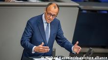 01.06.2022 | Friedrich Merz, CDU-Bundesvorsitzender, spricht in der Generaldebatte der Haushaltswoche im Bundestag. Der Bundestag stimmt in zweiter Beratung über den Etat 2022 ab. +++ dpa-Bildfunk +++