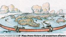 If Earth were flat as a pancake... Date: 1922 (Mary Evans Picture Library) || Nur für redaktionelle Verwendung