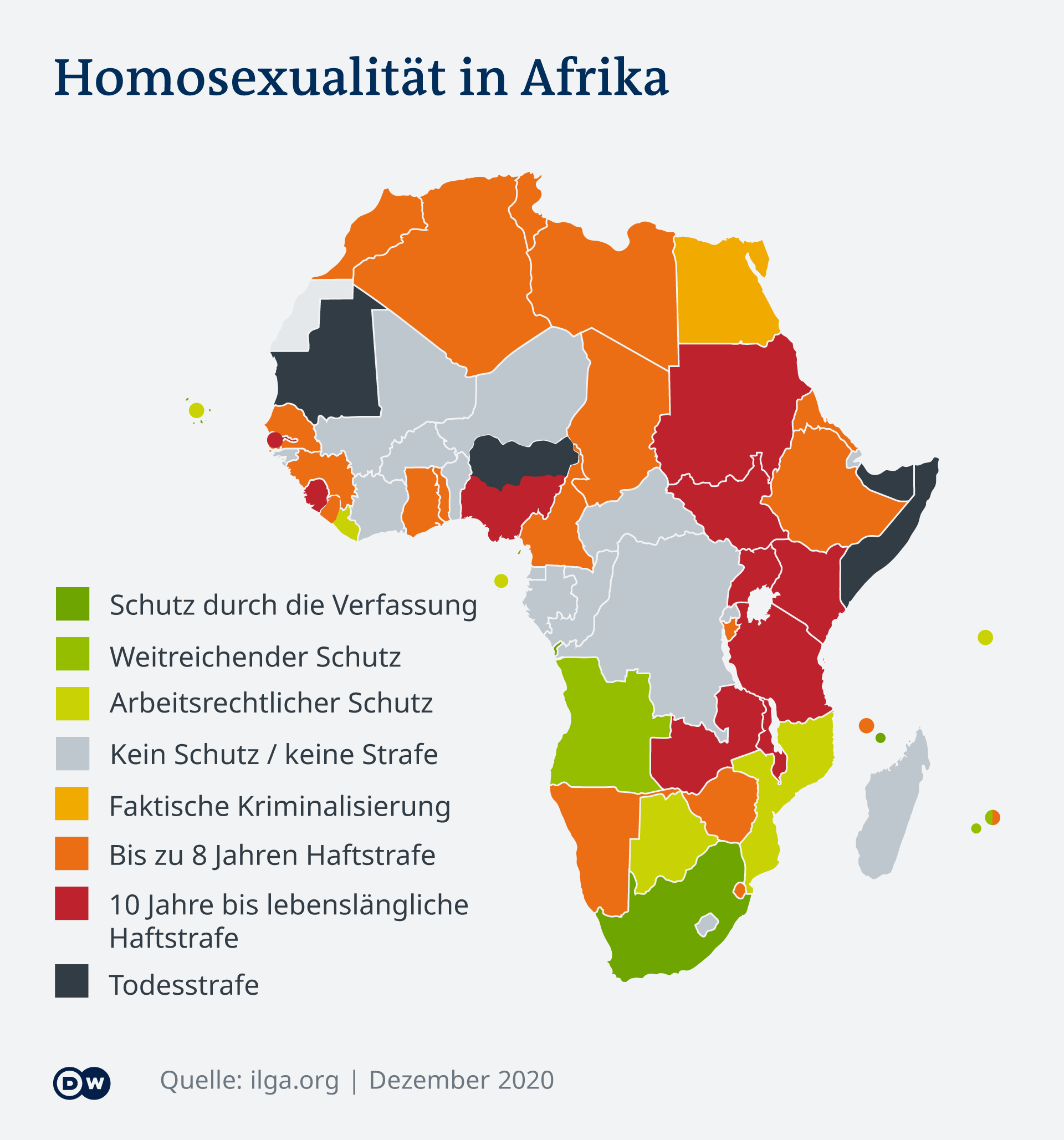 Infografik: Homosexualität in Afrika