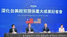 Am 30. Mai 2022 veranstaltete das Mitglied und der Sprecher des Ausschusses für politische Angelegenheiten des Exekutiv-Yuan, Luo Bingcheng, im Exekutiv-Yuan eine Pressekonferenz zum Thema Bedeutende Errungenschaften bei der Vertiefung der Wirtschafts- und Handelsbeziehungen zwischen Taiwan und den USA
https://www.ey.gov.tw/Page/9277F759E41CCD91/f3b93764-5248-4196-bbf5-ac45fffabf73
