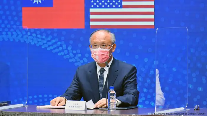 台灣行政院經貿談判辦公室表示，倡議有助台灣加入CPTPP。圖為該機構總談判代表鄧振中。