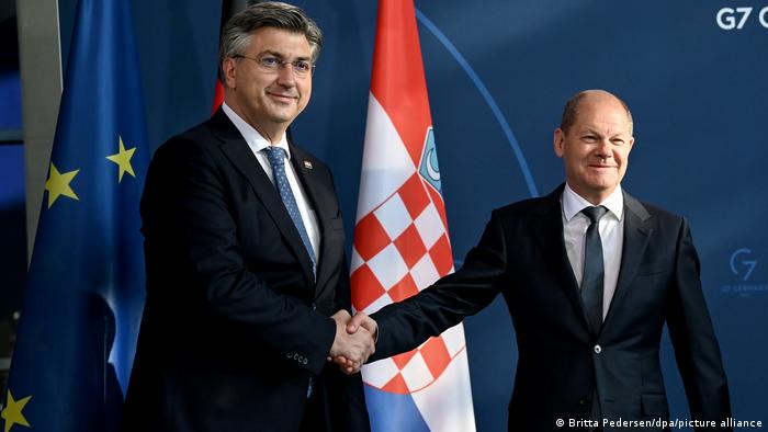 Kroatiens Ministerpräsidenten Andrej Plenković zu Gast in Berlin