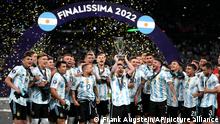 پیروزی مسی و یاران مقابل ایتالیا در فینالیسیما به روایت تصویر