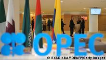 Participants attend the opening session of the 15th International Energy Forum in Algiers on September 27, 2016. Oil prices rose modestly ahead of a meeting of producers from the Organization of the Petroleum Exporting Countries (OPEC) cartel and Russia in Algeria on September 28 that could agree to cap supplies. / AFP / Ryad Kramdi (Photo credit should read RYAD KRAMDI/AFP via Getty Images)