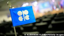 The logo of the OPEC (Organization of the Petroleum Exporting Countries) is seen at the organization's headquarter on the eve of the 164th OPEC meeting in Vienna, Austria on December 3, 2013. Iran will immediately export more crude oil once sanctions are lifted in the wake of the international deal to roll back its nuclear programme, the country's oil minister said. Immediately we can return to full export capacity of four million barrels per day, Iran Oil Minister Bijan Zanganeh told reporters ahead of OPEC's meeting on oil production in Vienna. AFP PHOTO / ALEXANDER KLEIN (Photo credit should read ALEXANDER KLEIN/AFP via Getty Images)