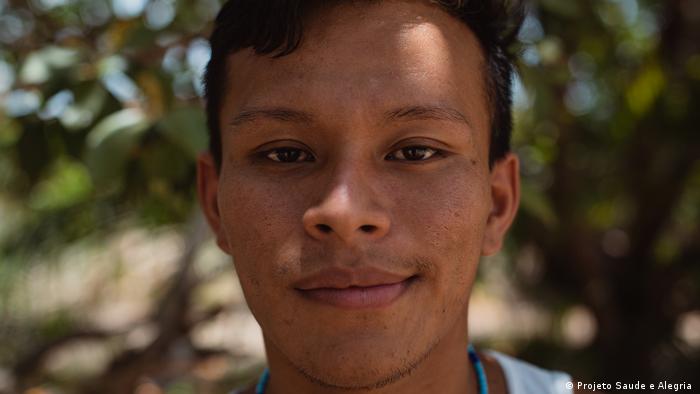 Luiz Henrique Lopes Ferreira, a young indigenous man living in the Brazilian Amazon