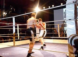 Chessboxing match at the Intellectual Fight Club in Berlin