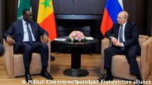 Ucrânia: Presidente da União Africana diz a Putin que África é vítima do conflito