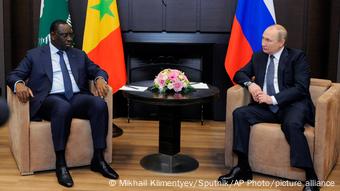 Macky Sall et Vladimir Poutine à Sotchi en Juin 2022.