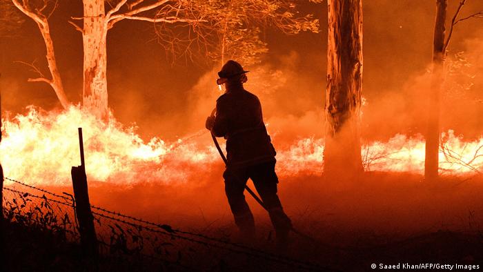 Australien Waldbrand in New South Wales.