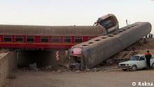 08.06.2022 Personenzug auf der Strecke Tabas-Yazd im Osten Iran entgleistet. Quelle: Rokna
