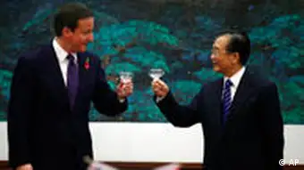 David Cameron Wen Jiabao China Peking Große Halle des Volkes