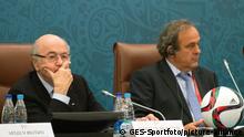 Joseph Blatter und Michel Platini wegen Betrugs vor Gericht
