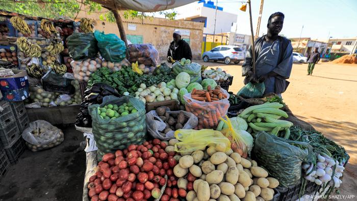Vegetable stand in Khartoum 