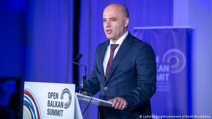 Nord-Mazedonien |  Open Balkan Gipfel in Ohrid - Dimitar Kovacevski, Prime Minister of North Macedonia