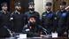 Taliban Interior Ministry spokesman Abdul Nafi Takor at a press conference; five men behind him are wearing the new Afghan police uniform Taliban Interior Ministry spokesman Abdul Nafi Takor at a press conference; five men behind him are wearing the new Afghan police uniform
