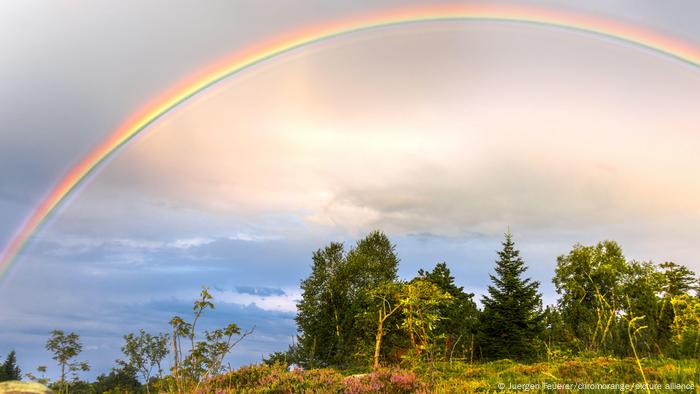 Rainbow in the sky over the Black Forest Rainbow in the sky over the Black Forest