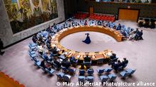 The United Nations Security Council meets on threats to international peace and security, Wednesday, June 8, 2022 at United Nations headquarters. (AP Photo/Mary Altaffer)