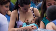 Hundreds of mothers were at the Bogota boyfriends park on 3 November 2017 to breastfeed their babies in public and fight against the prejudices that this practice still generates. (Photo by Daniel Garzon Herazo/NurPhoto)