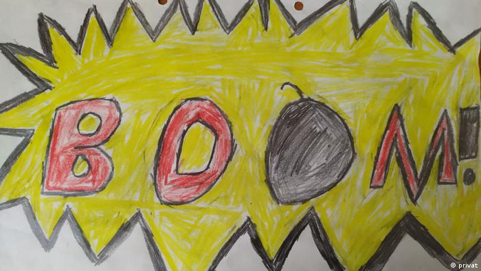 Малюнки 9-річного сина Аліни - лише про війну