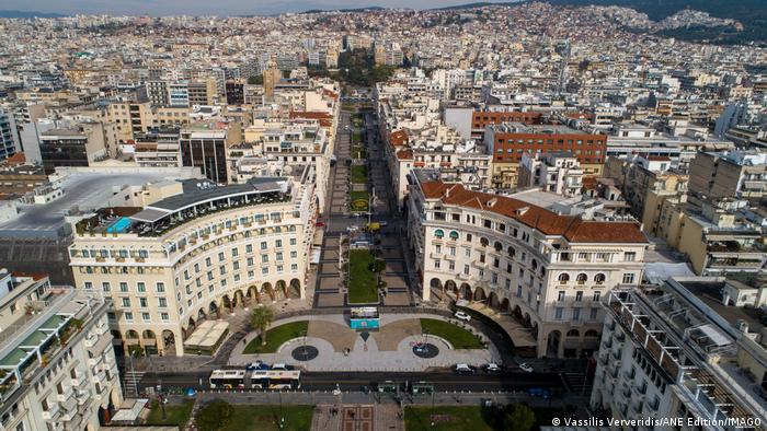 εναέρια άποψη της πόλης της Θεσσαλονίκης