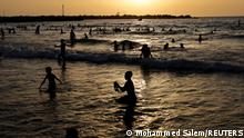 Palestinians enjoy the beach in Gaza City June 8, 2022. Picture taken June 8, 2022. REUTERS/Mohammed Salem