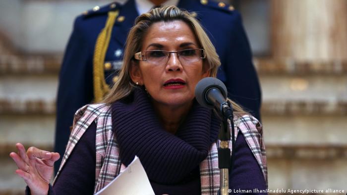 Jeanine Áñez, expresidenta interina de Bolivia, está detenida desde marzo de 2021. 