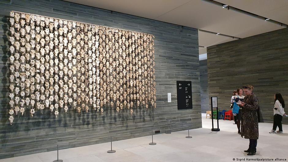 Art made from dead reindeer