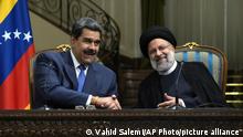 Irán y Venezuela firman acuerdos de cooperación por 20 años
