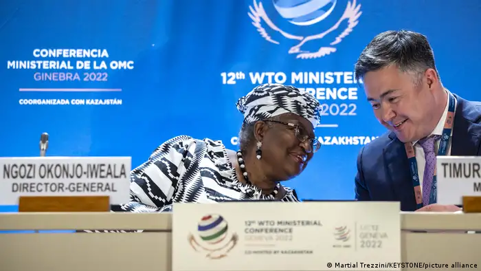 Schweiz | WTO Konferenz in Genf | Okonjo-Iweala und Suleimenov