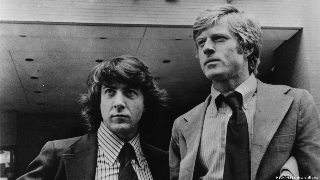 Dustin Hoffman e Robert Redford em "Todos os Homens do Presidente" (1976) Dustin Hoffman e Robert Redford em "Todos os Homens do Presidente" (1976)