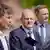 左起为经济部长哈贝克（绿党）、联邦总理肖尔茨（社民党）、财政部长林德纳（自民党）