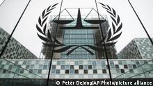 View of the International Criminal Court, or ICC, where Congolese militia commander Bosco Ntaganda is scheduled to hear the sentence in his trial in The Hague, Netherlands, Thursday, Nov. 7, 2019. The ICC is delivering the sentence on Ntaganda, accused of overseeing the slaughter of civilians by his soldiers in the Democratic Republic of Congo in 2002 and 2003. (AP Photo/Peter Dejong)