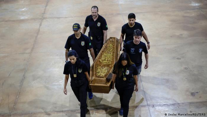 Remanescentes humanos encontrados no Amazonas chegaram a Brasília na quinta-feira
