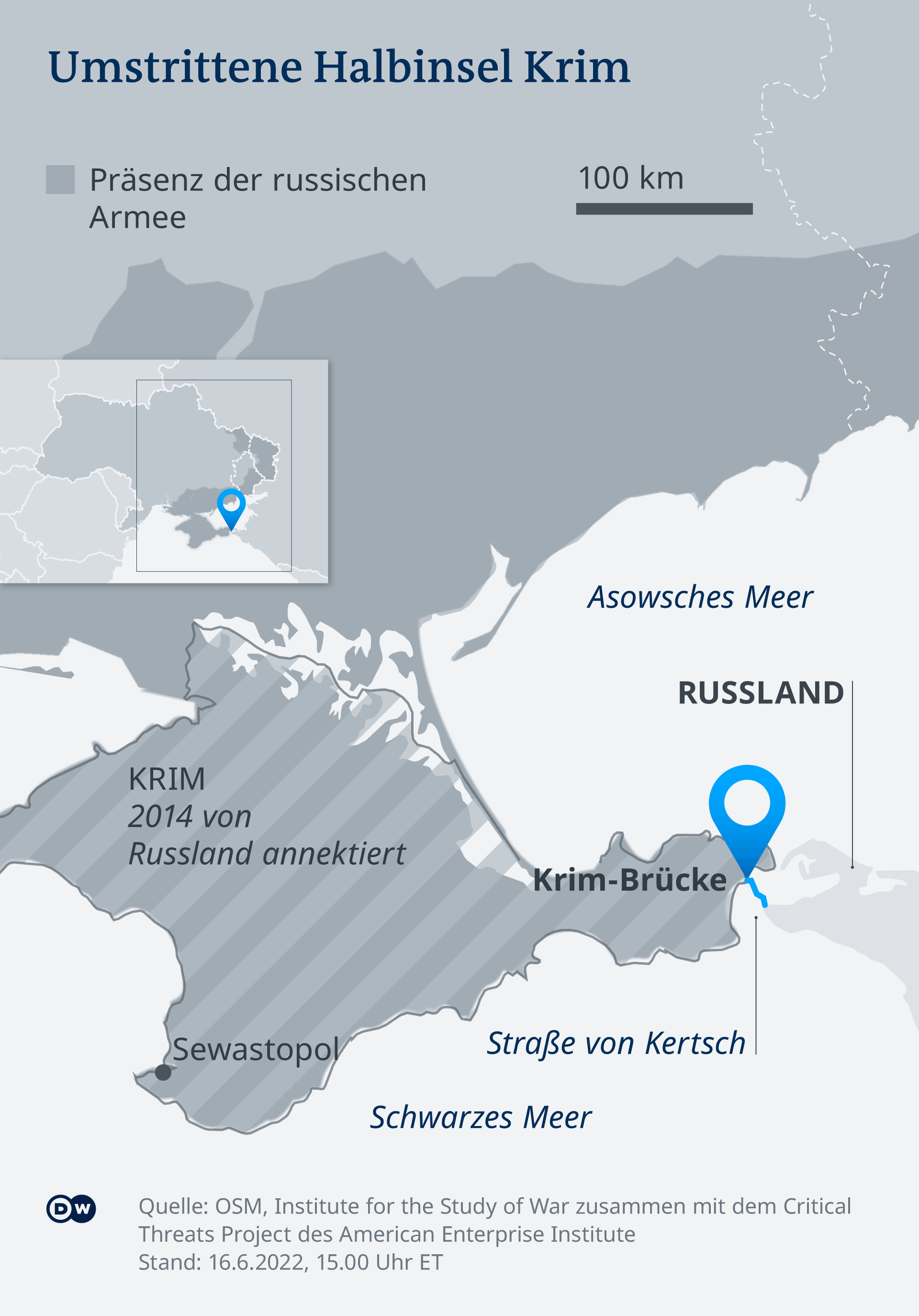 Infografik Karte Krim Krim-Brücke DE
