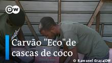 Jovem são-tomense cria carvão eco a partir de cascas de coco 