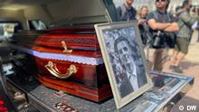 18.06.2022 Shot in Kyiv by DW political correspondent Emmanuelle Chaze. Mayor of Kyiv Vitaliy Klitchko during the funeral of Roman Ratushnyi.