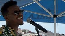 Cape Verde music producer promotes young talents Ort: Cape Verde Schlagwörter: Cape Verde, Fabio Ramos, José da Silva, Atlantic Music Expo Sendedatum: 18.062022 Rechte: DW Bildbeschreibung: Singer Fabio Ramos performs at the Atlantic Music Expo in Cape Verde.