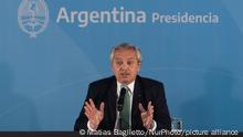 23.05.2022
Argentina's President Alberto Fernandez speaks during an event to present new banknote designs at the Casa Rosada Presidential Palace in Buenos Aires May 23, 2022. (Photo by MatÃ­as Baglietto/NurPhoto)
