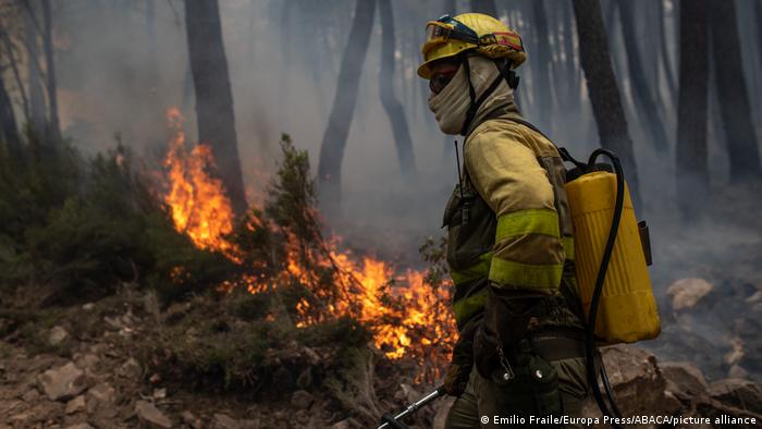 Incêndios florestais se alastram pela Espanha